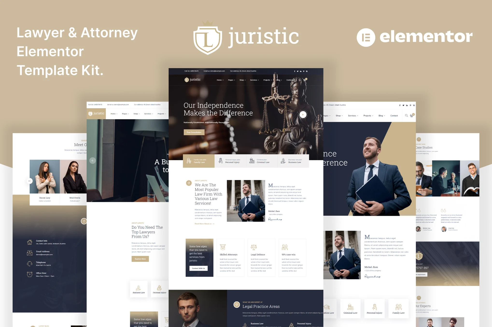 Kit Elementor Juristic