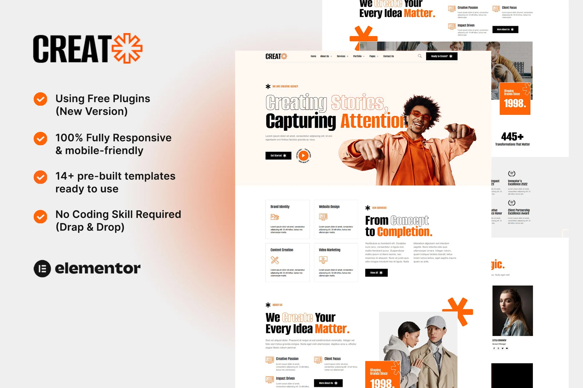 Kit Elementor Creat